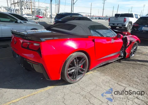 2017 Chevrolet Corvette Stingray Z51 из США, поврежденный, VIN 1G1YM3D77H5121342
